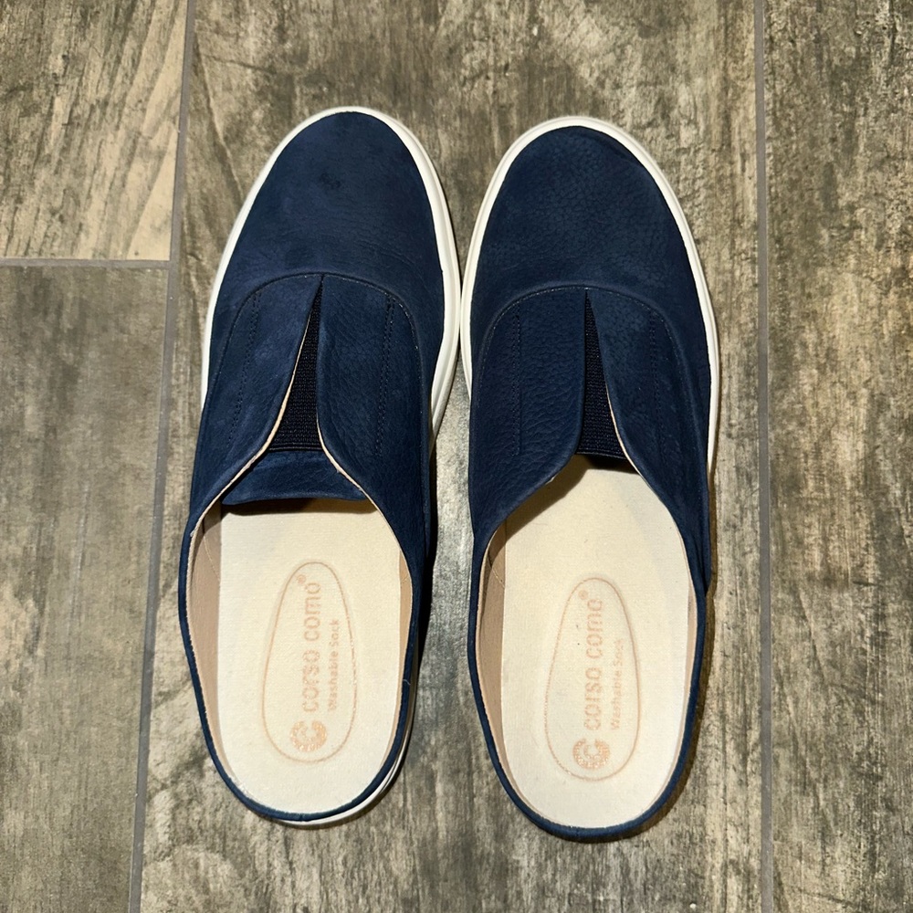 CC Corso Como Trena Embossed Nubuck Platform Slip-On Sneaker